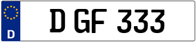 Truck License Plate